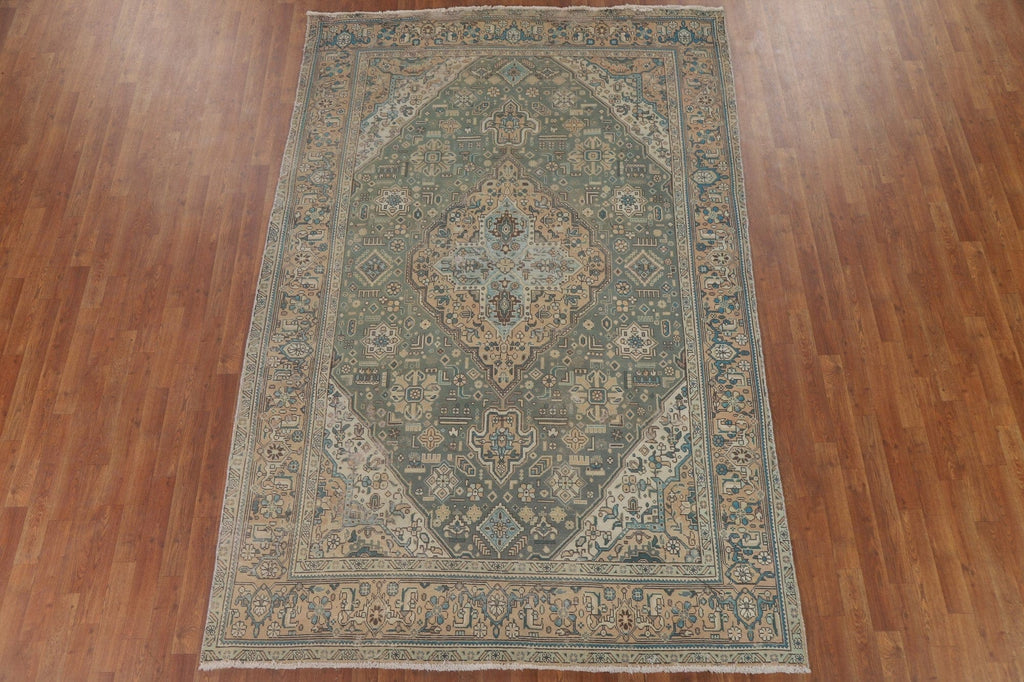 Geometric Tabriz Persian Area Rug 6x10