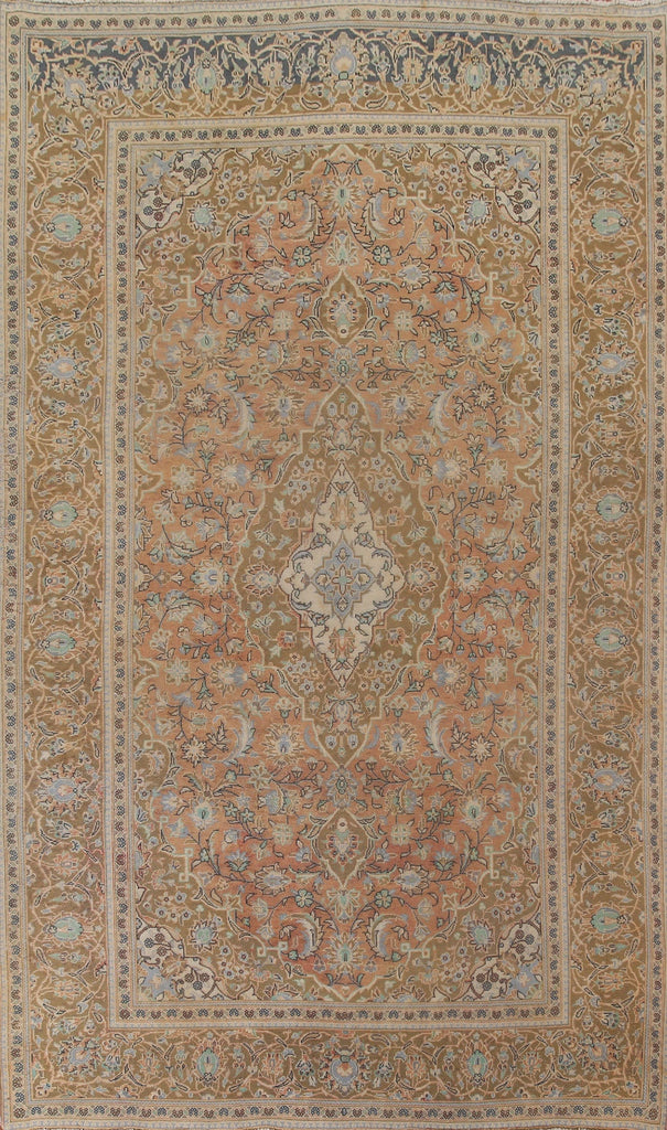 Vintage Floral Kashan Persian Area Rug 8x12