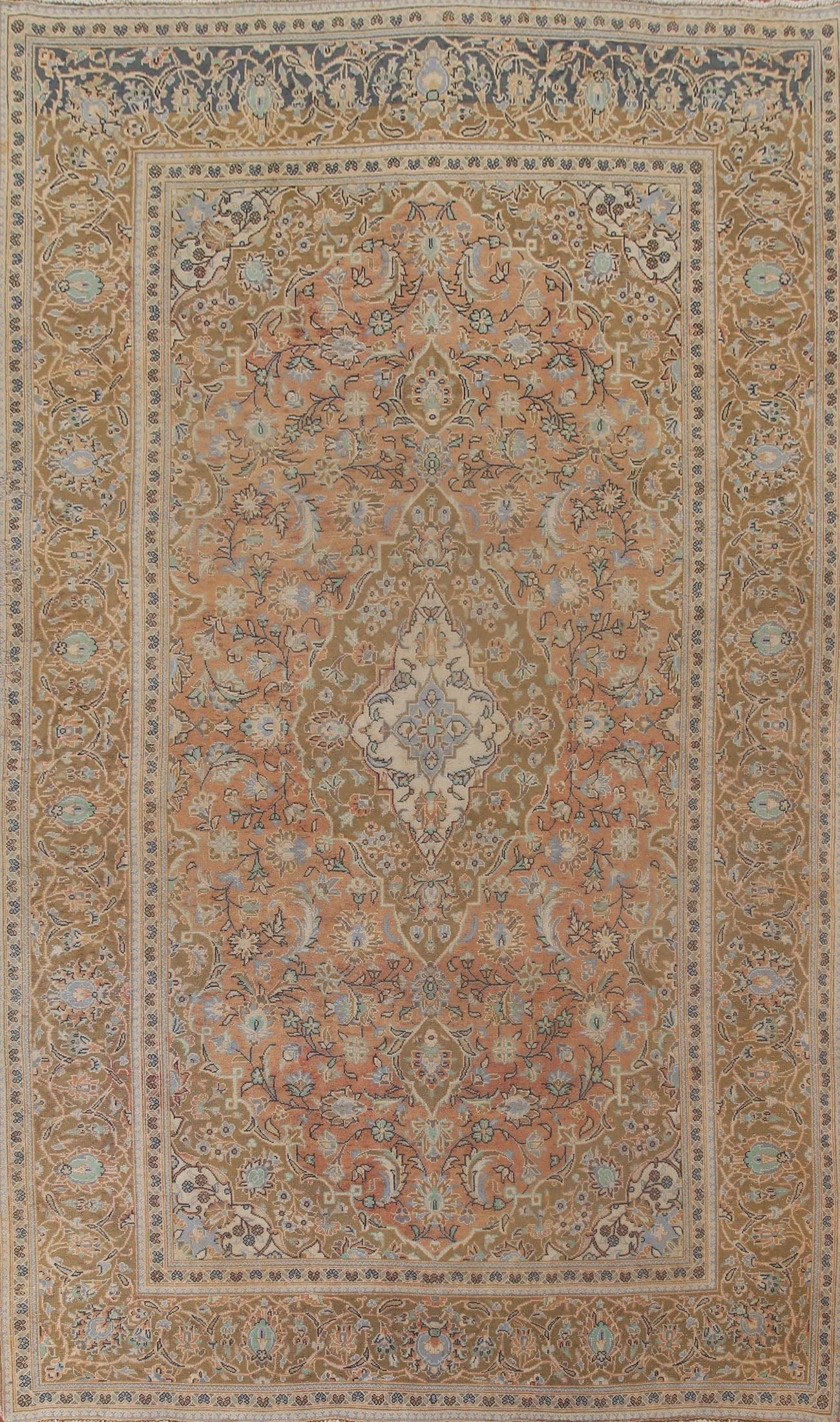 Vintage Floral Kashan Persian Area Rug 8x12