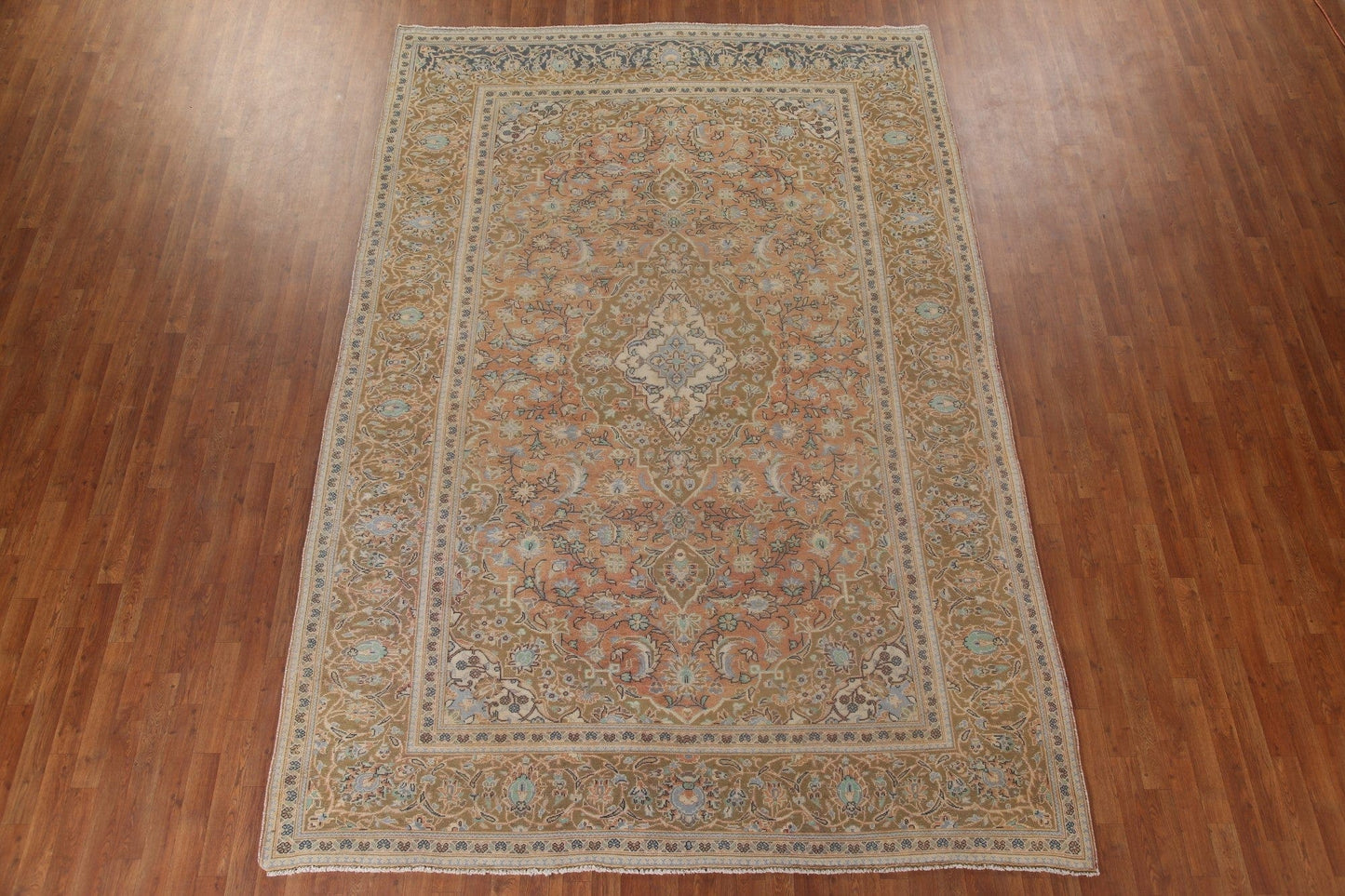 Vintage Floral Kashan Persian Area Rug 8x12