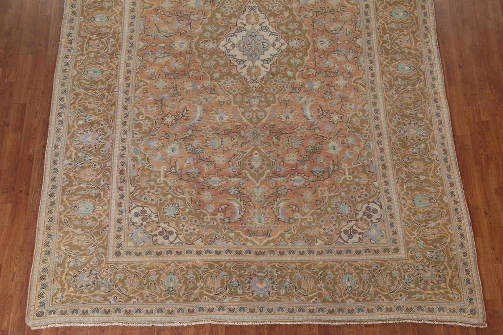 Vintage Floral Kashan Persian Area Rug 8x12