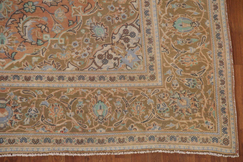 Vintage Floral Kashan Persian Area Rug 8x12