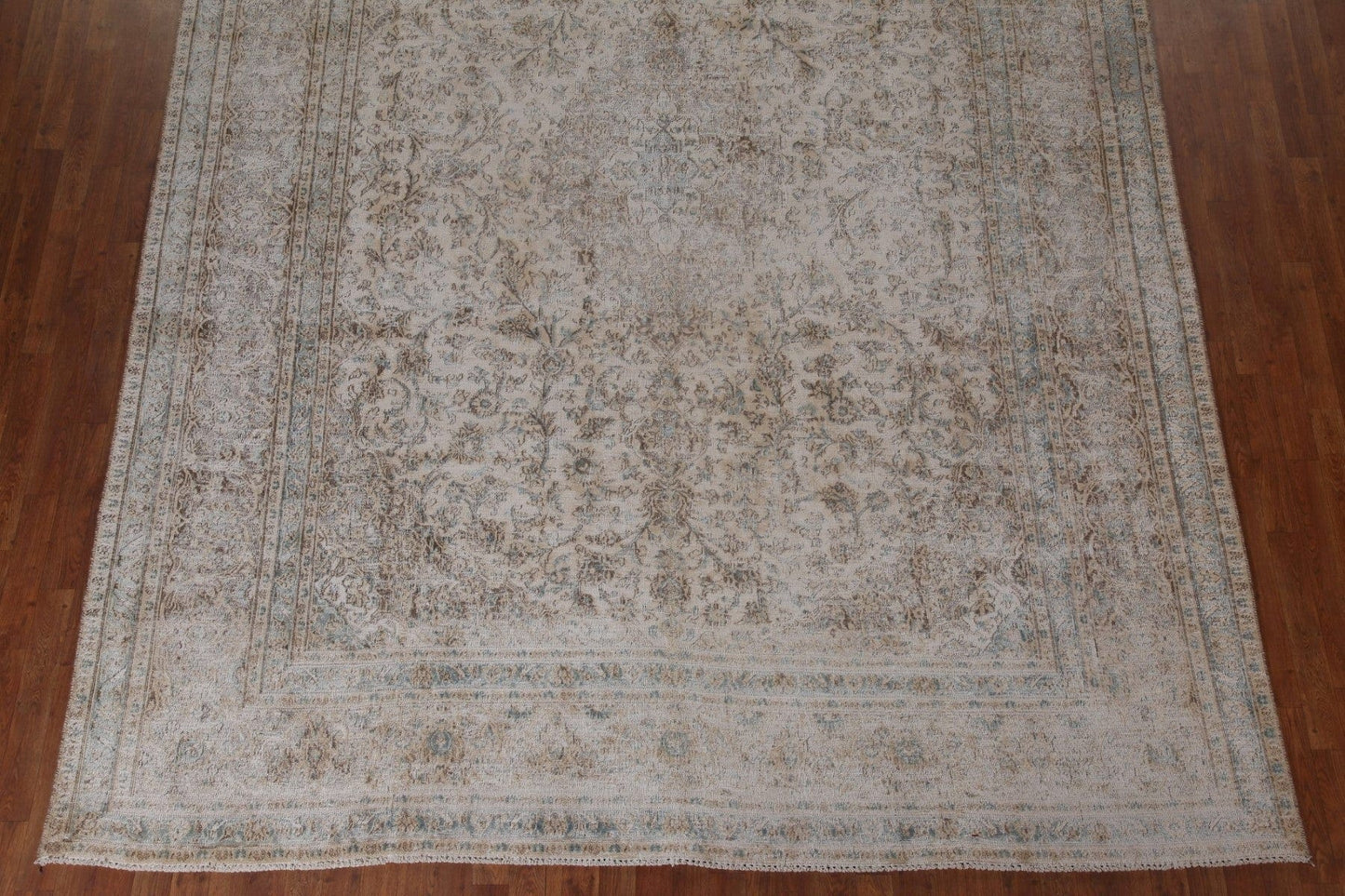 Distressed Kerman Persian Area Rug 9x13