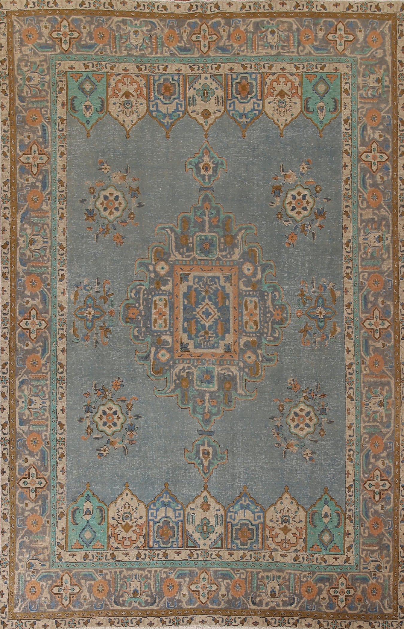 Over-Dyed Tabriz Persian Area Rug 8x11