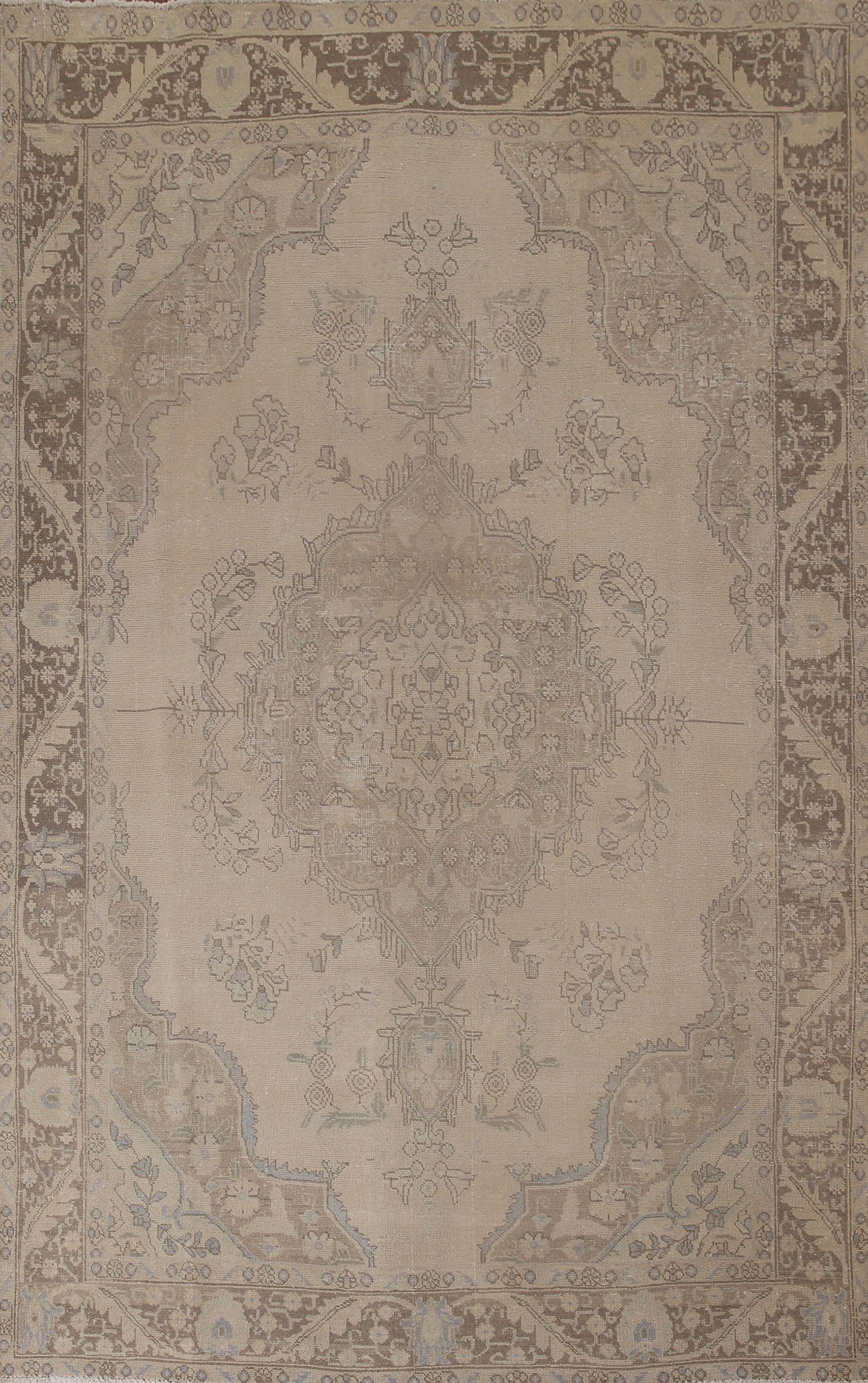 Distressed Tabriz Persian Area Rug 6x10