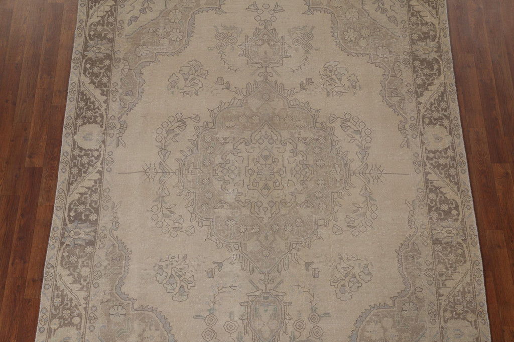 Distressed Tabriz Persian Area Rug 6x10