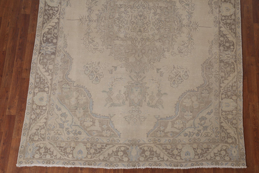 Distressed Tabriz Persian Area Rug 6x10