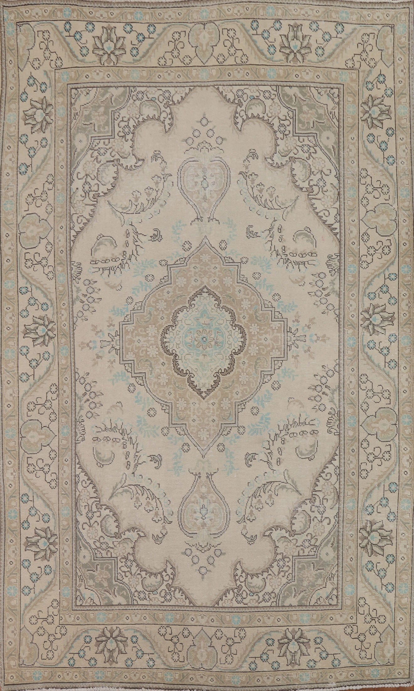 Geometric Tabriz Persian Area Rug 6x10