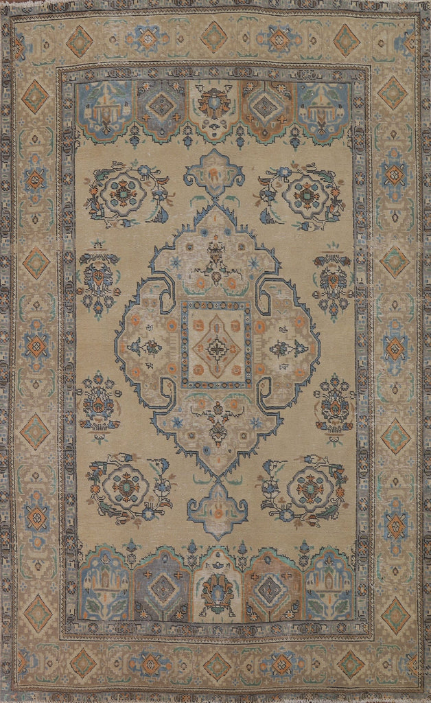 Geometric Tabriz Persian Area Rug 6x9