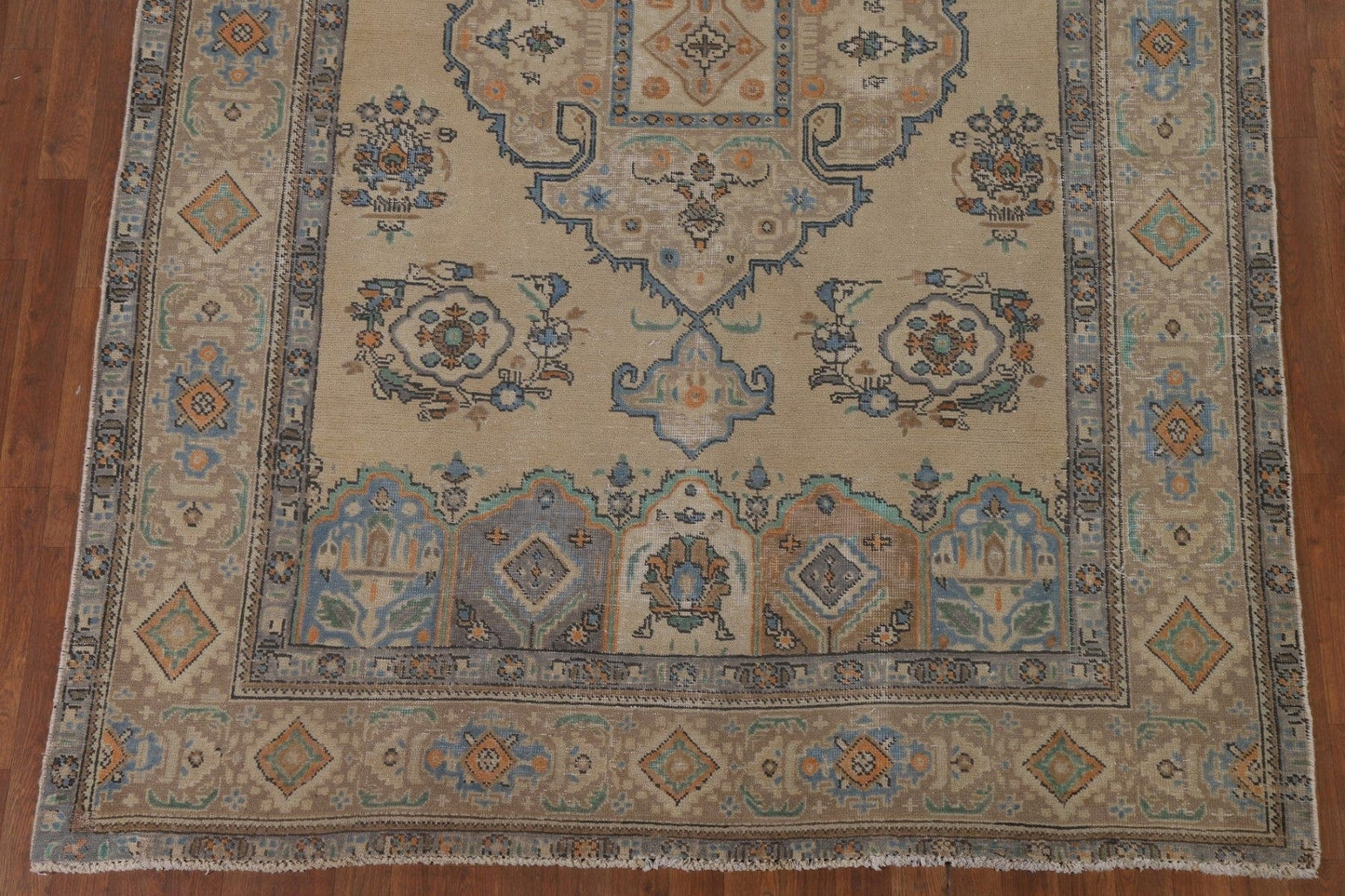 Geometric Tabriz Persian Area Rug 6x9