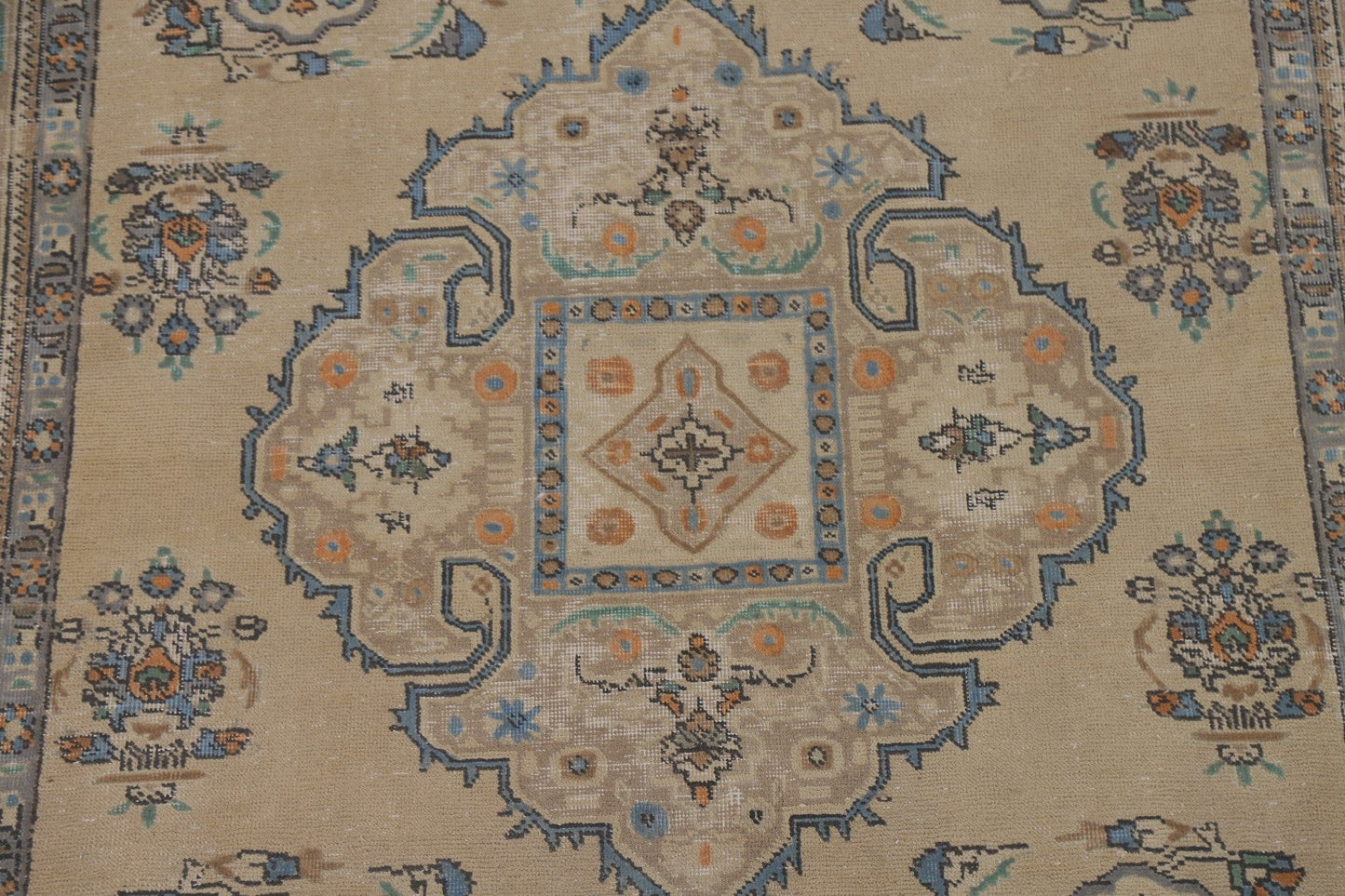 Geometric Tabriz Persian Area Rug 6x9