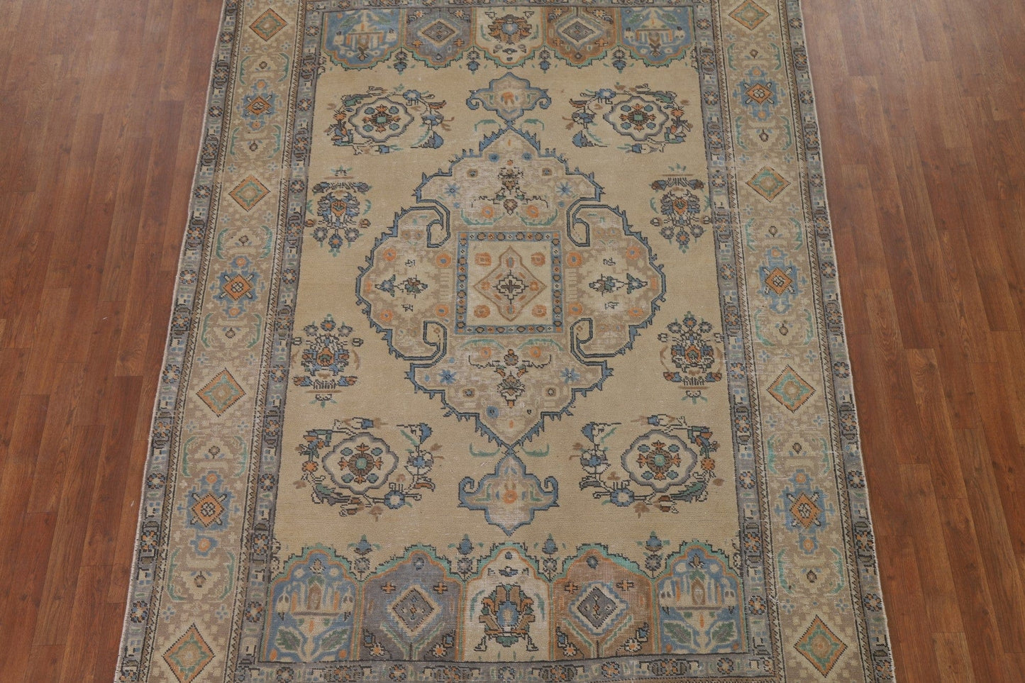 Geometric Tabriz Persian Area Rug 6x9