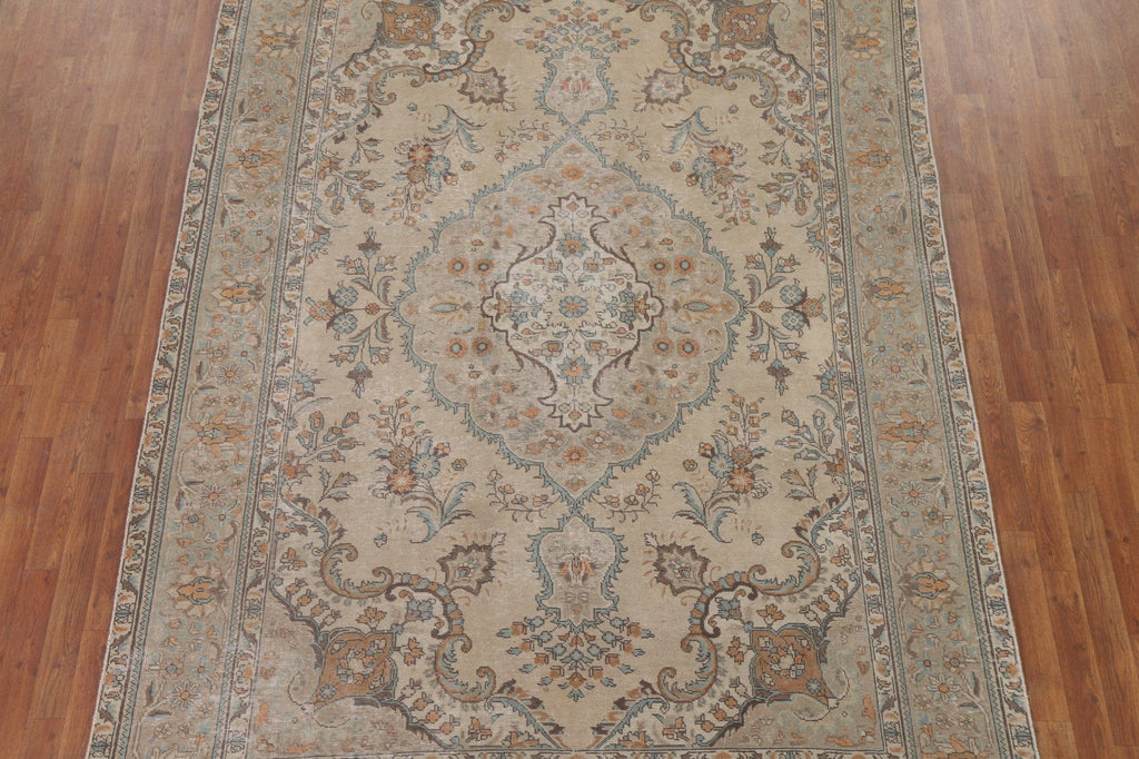 Handmade Wool Tabriz Persian Area Rug 7x10