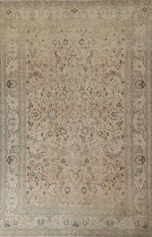 Distressed Tabriz Persian Area Rug 8x11