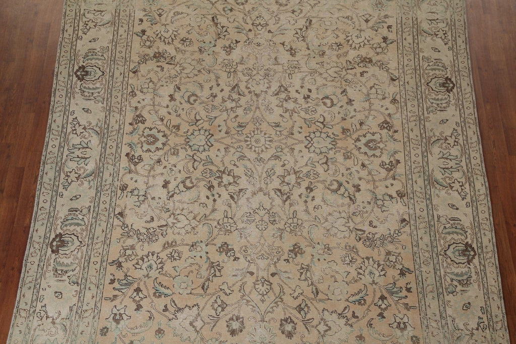 Distressed Tabriz Persian Area Rug 8x11