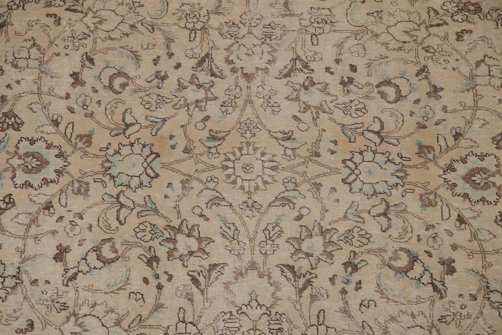 Distressed Tabriz Persian Area Rug 8x11