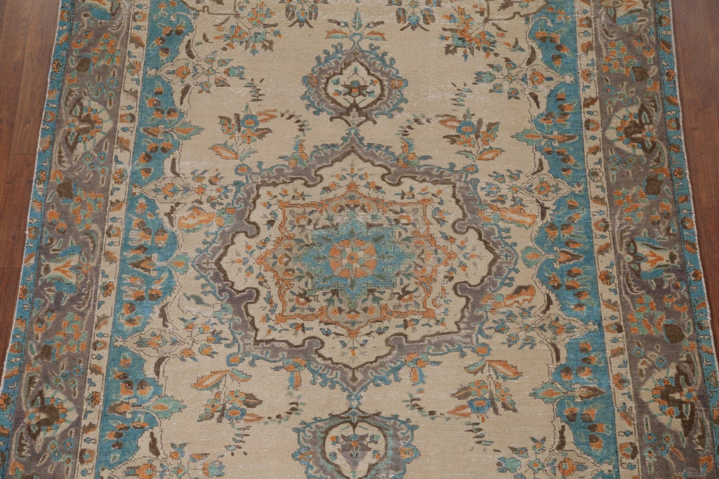 Handmade Wool Tabriz Persian Area Rug 7x10