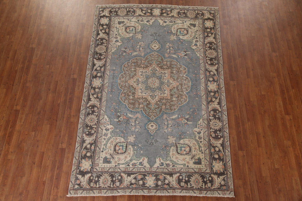 Over-Dyed Tabriz Persian Area Rug 6x10