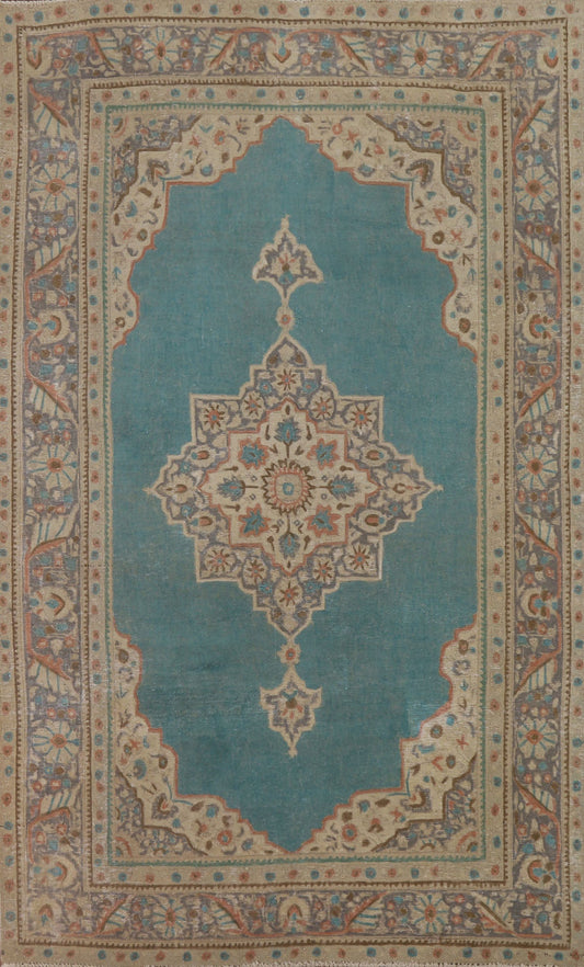 Over-Dyed Tabriz Persian Area Rug 7x9