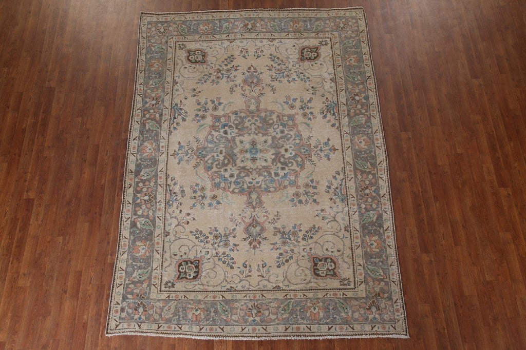 Handmade Tabriz Persian Area Rug 7x9