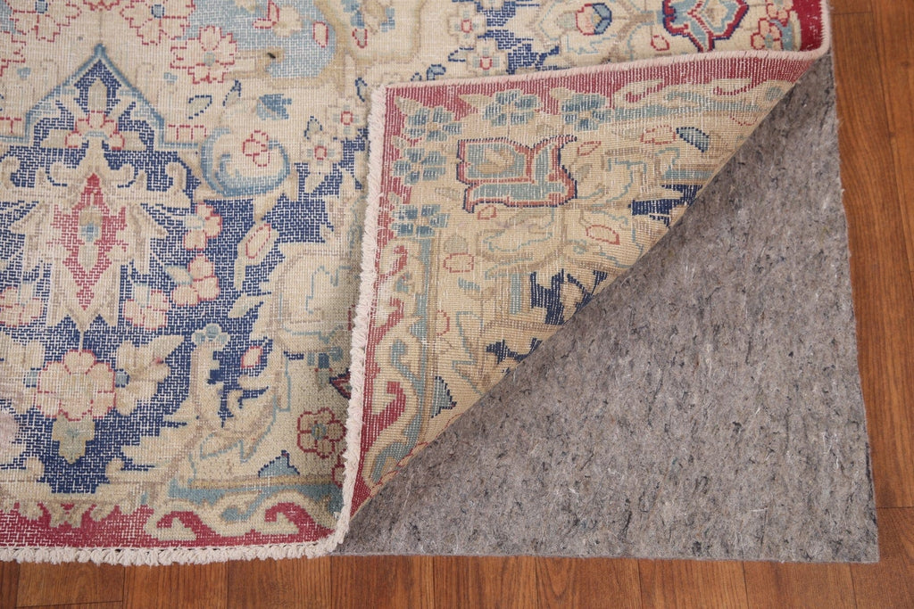 Distressed Kerman Persian Area Rug 10x13