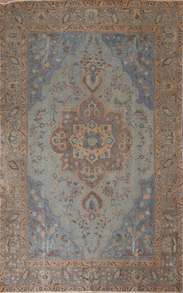 Over-Dyed Tabriz Persian Area Rug 6x10