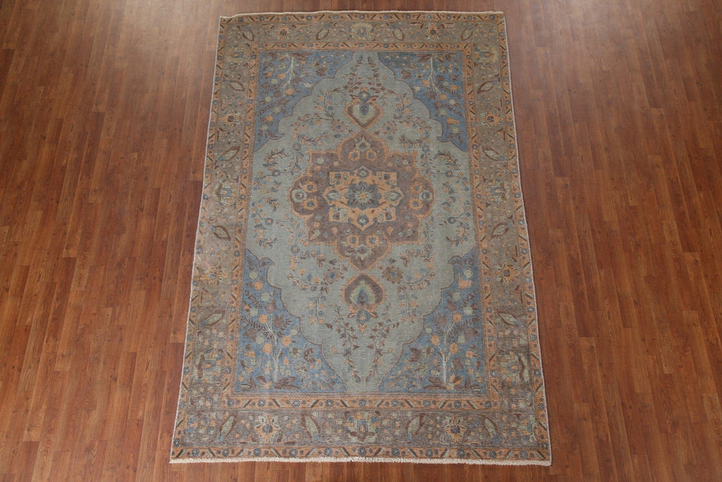 Over-Dyed Tabriz Persian Area Rug 6x10