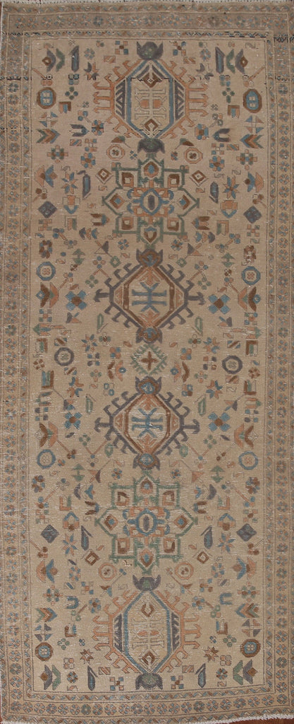 Geometric Tabriz Persian Runner Rug 3x9