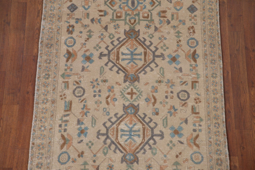 Geometric Tabriz Persian Runner Rug 3x9