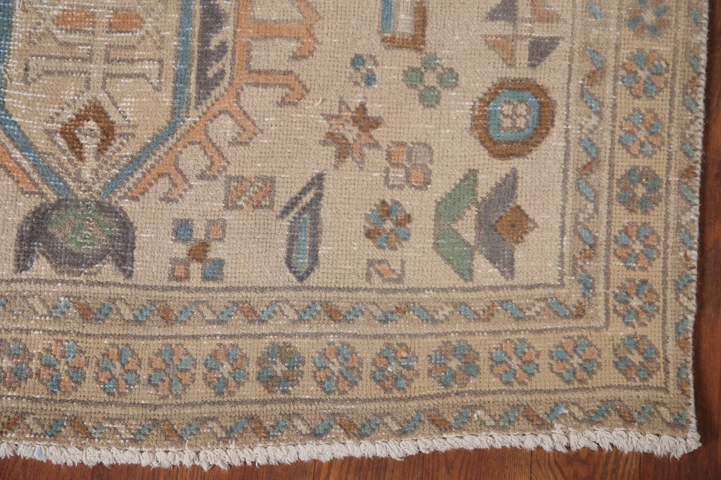 Geometric Tabriz Persian Runner Rug 3x9