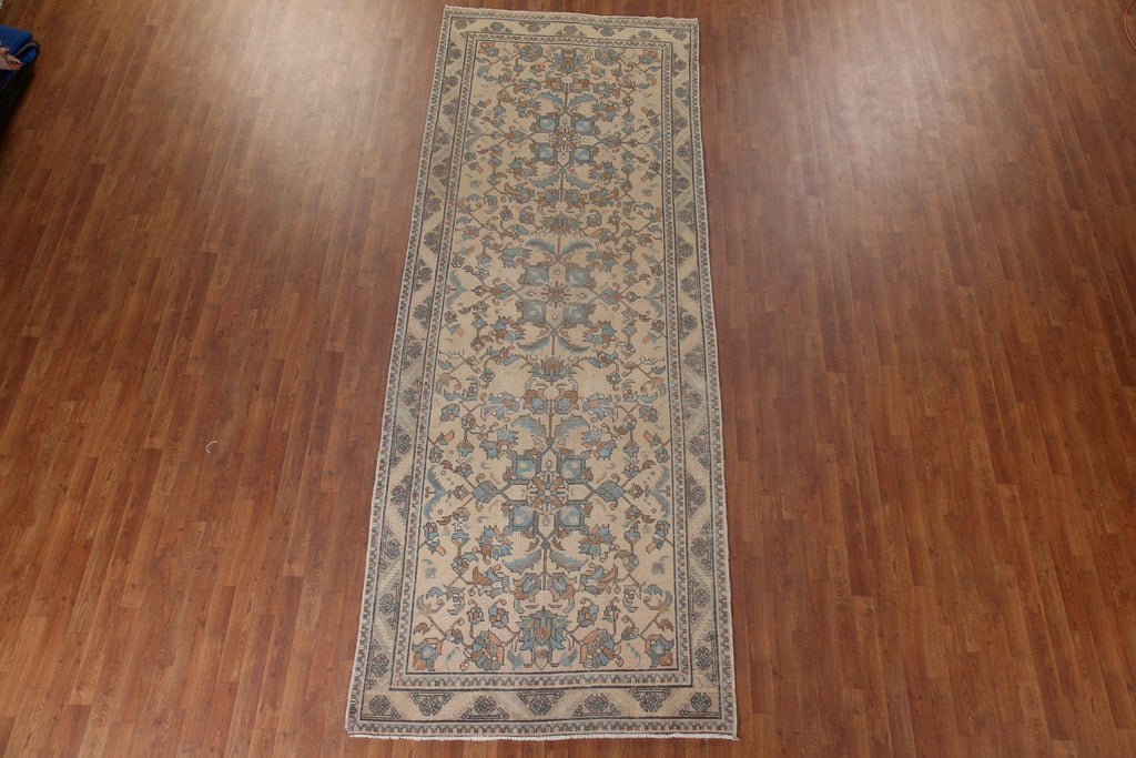 Vintage Wool Tabriz Persian Area Rug 5x13