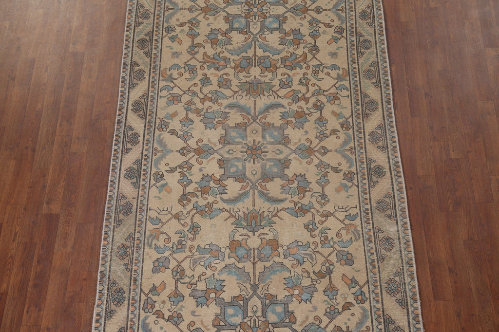 Vintage Wool Tabriz Persian Area Rug 5x13