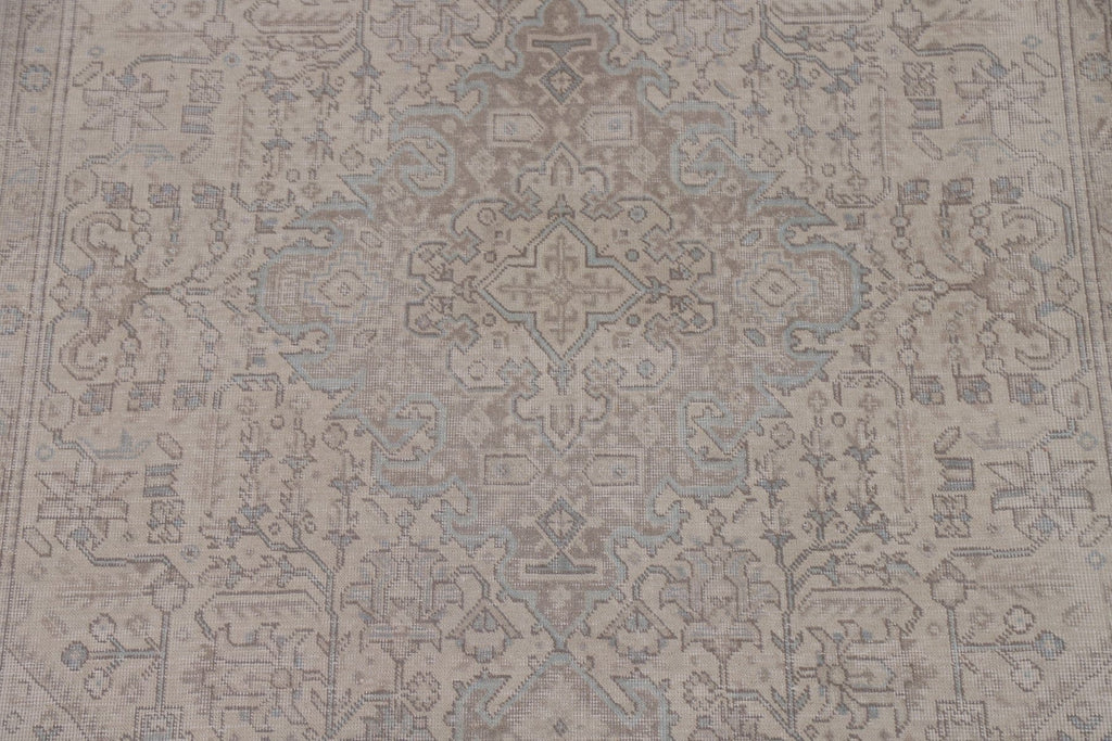 Distressed Tabriz Persian Area Rug 7x10