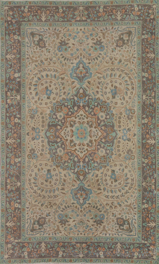 Handmade Wool Tabriz Persian Area Rug 7x10