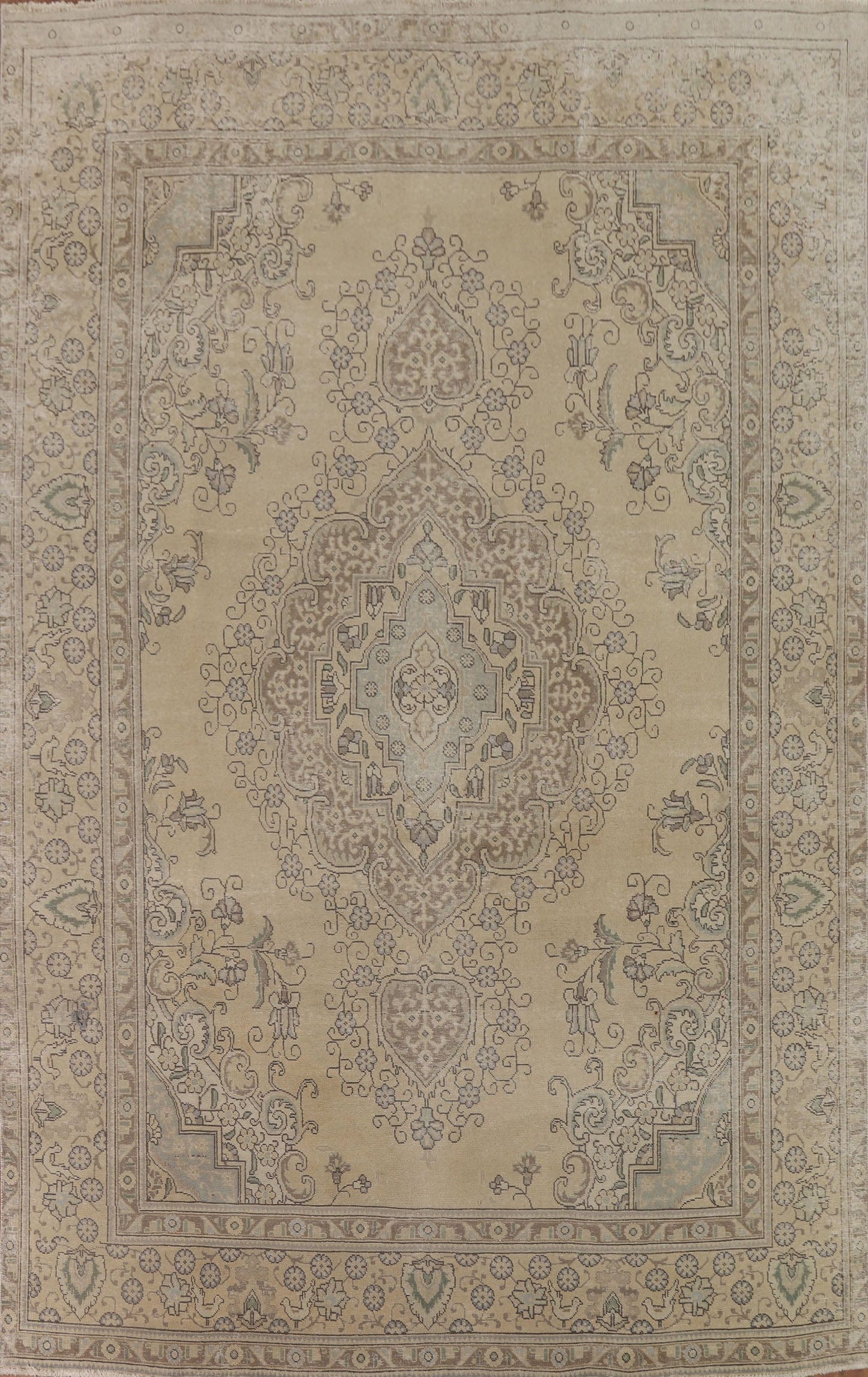 Distressed Tabriz Persian Area Rug 9x13