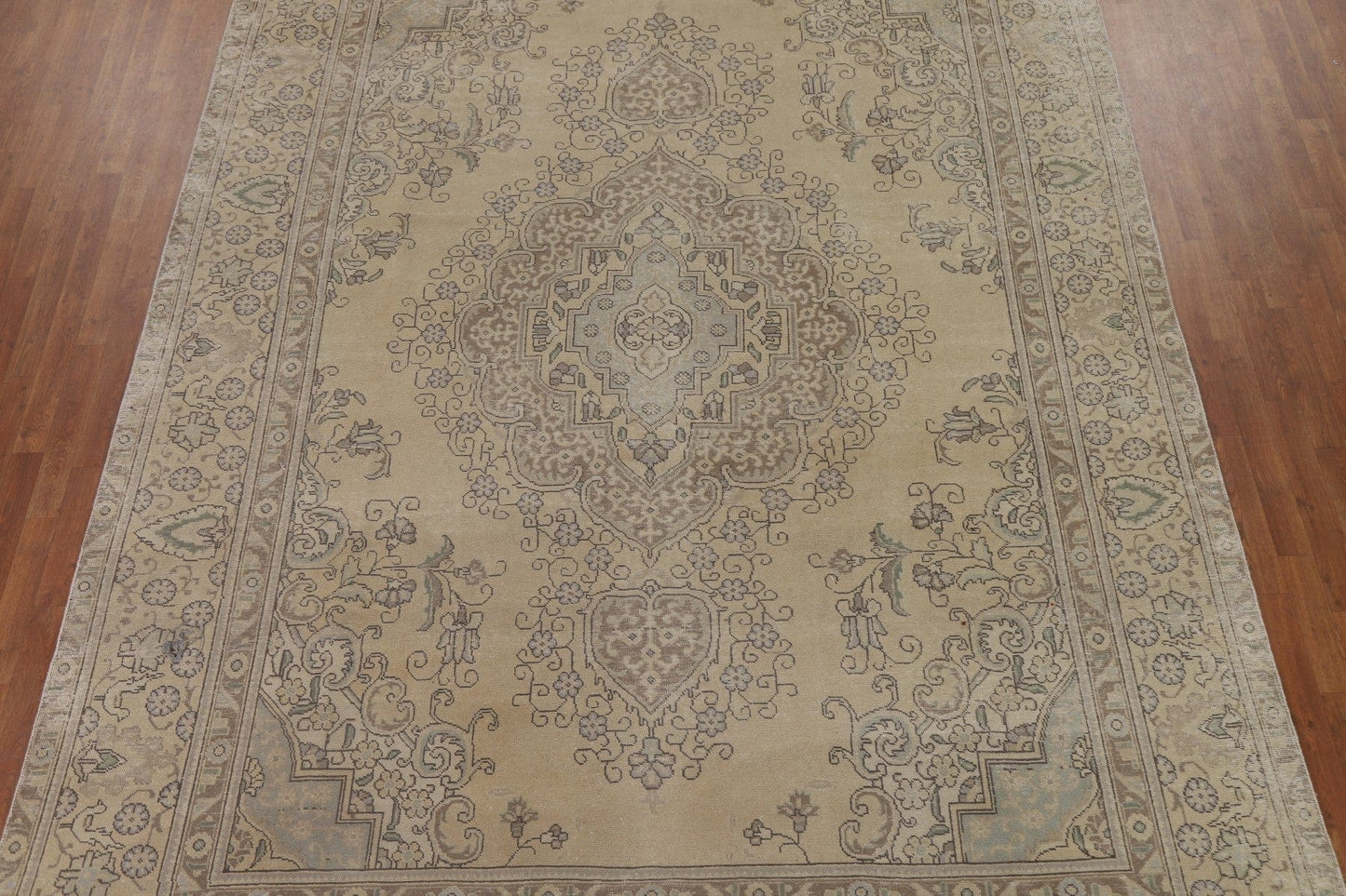 Distressed Tabriz Persian Area Rug 9x13