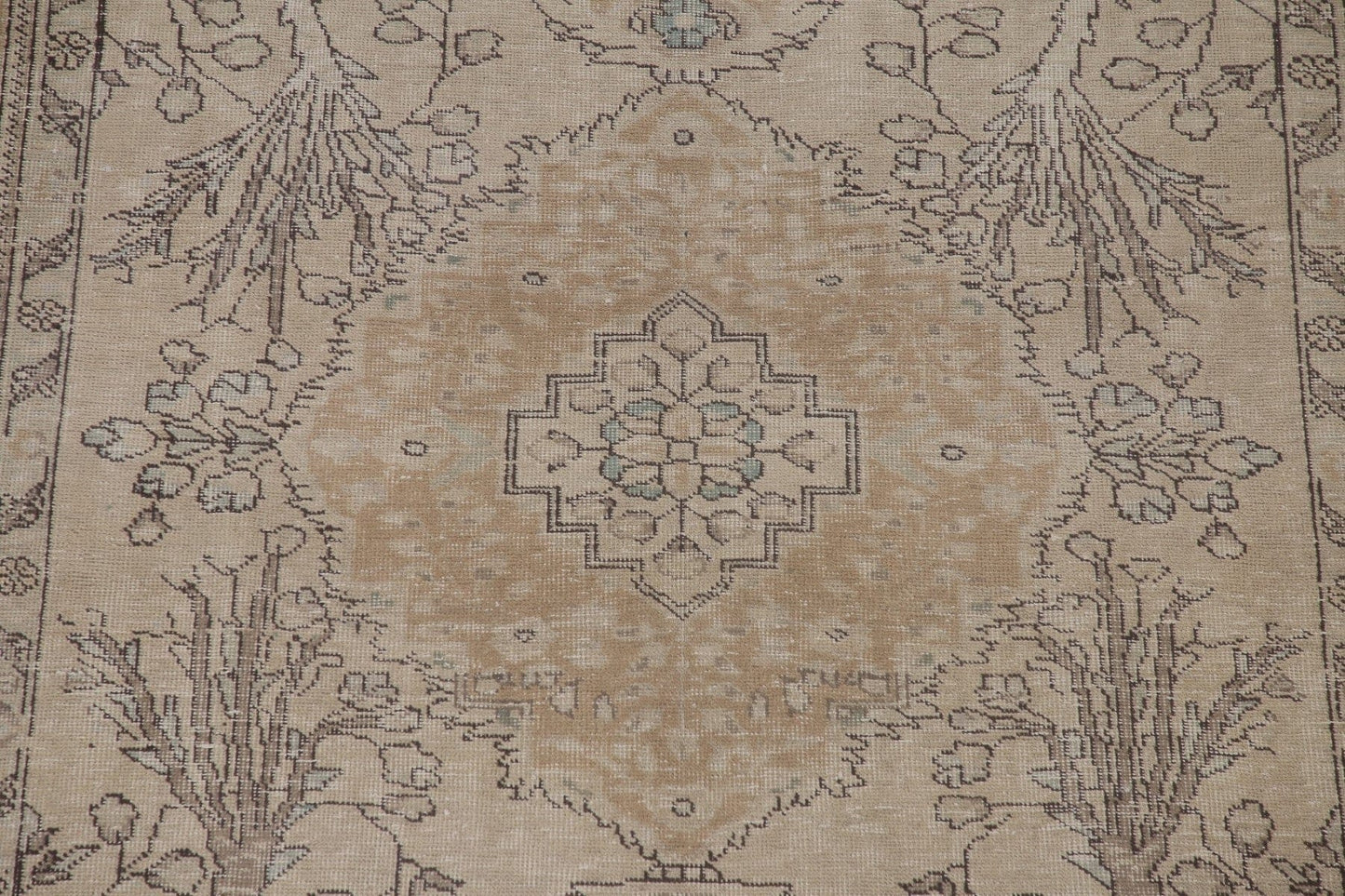 Distressed Tabriz Persian Area Rug 7x9