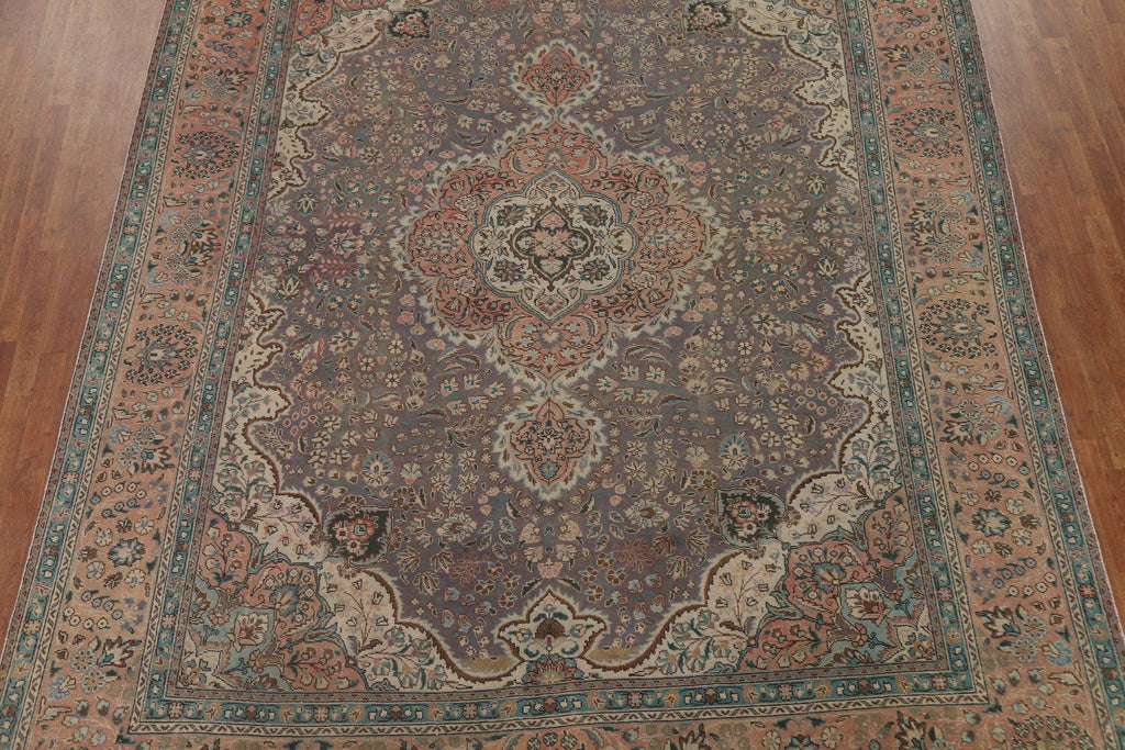 Vintage Wool Tabriz Persian Area Rug 10x13