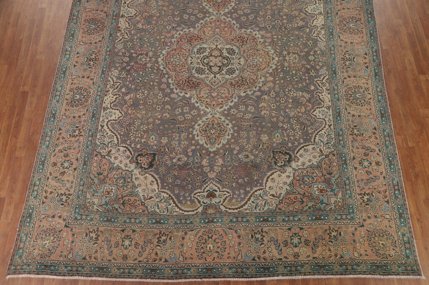 Vintage Wool Tabriz Persian Area Rug 10x13