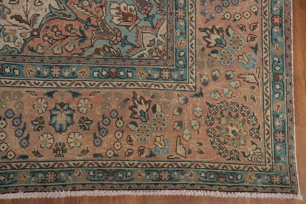 Vintage Wool Tabriz Persian Area Rug 10x13