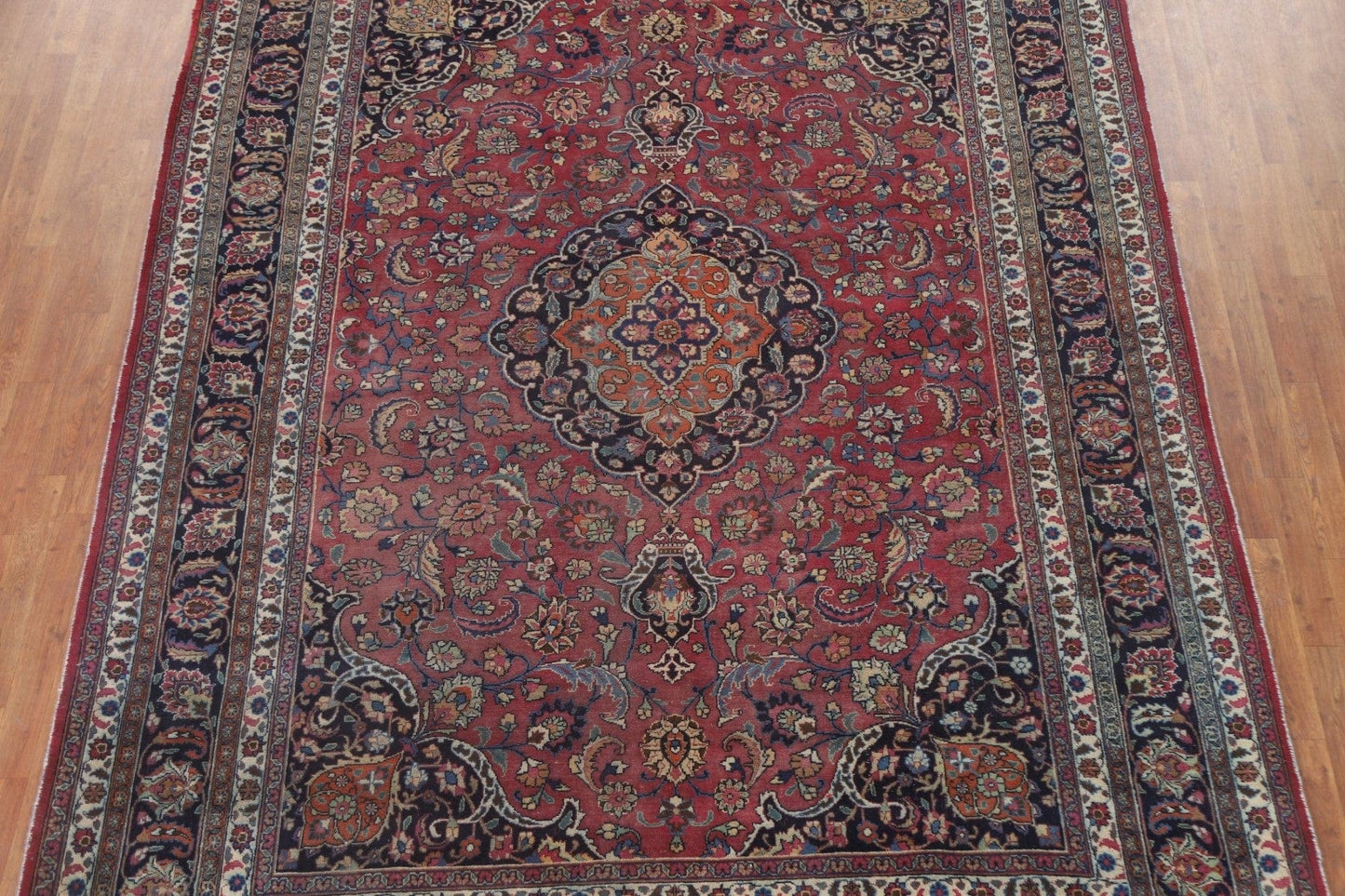 Traditional Mashad Persian Area Rug 8x11