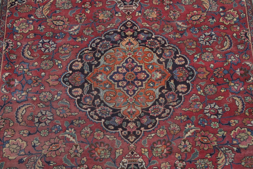 Traditional Mashad Persian Area Rug 8x11