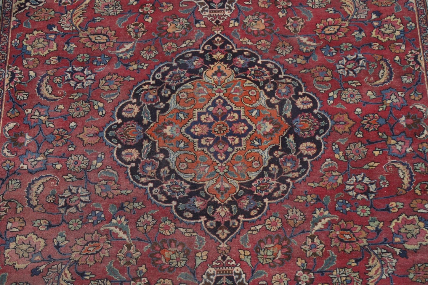 Traditional Mashad Persian Area Rug 8x11