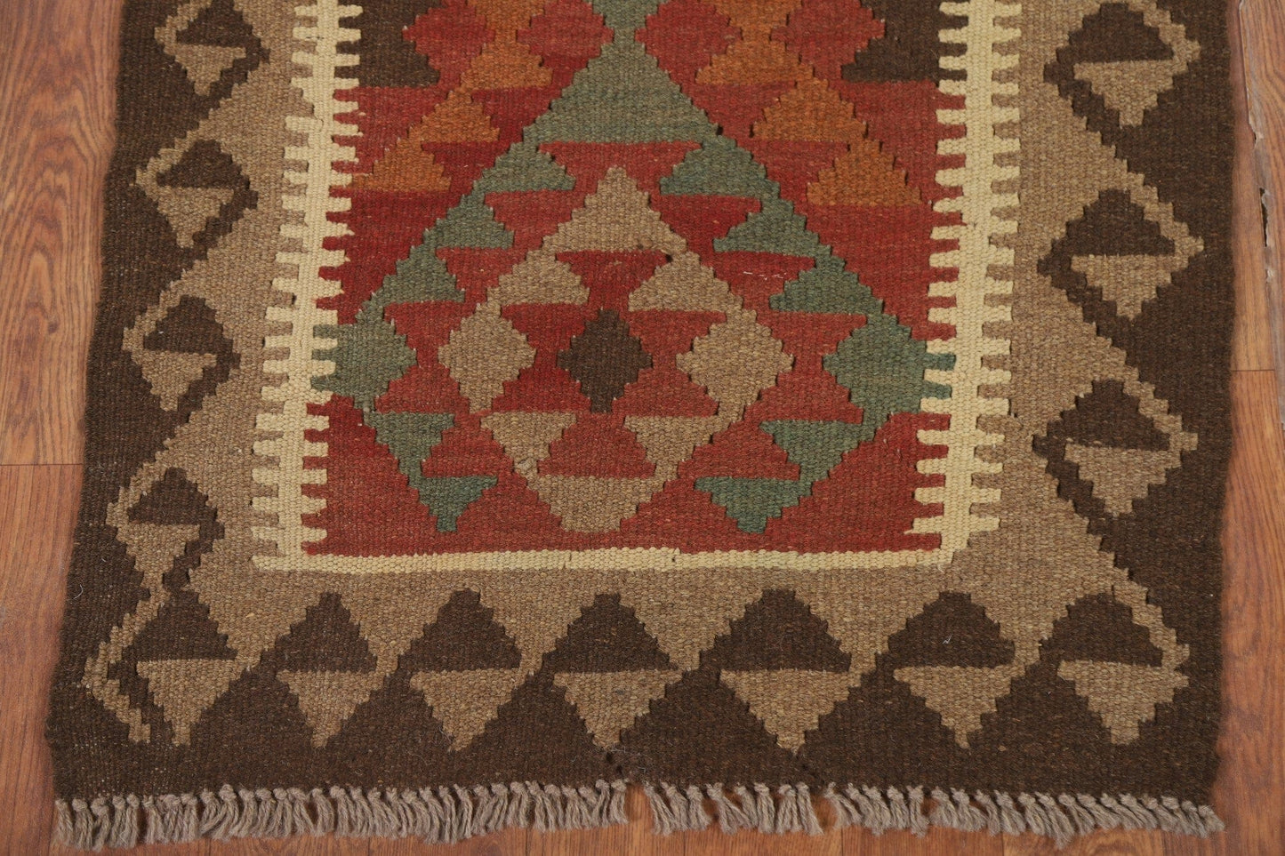 Geometric Kilim Oriental Runner Rug 2x6