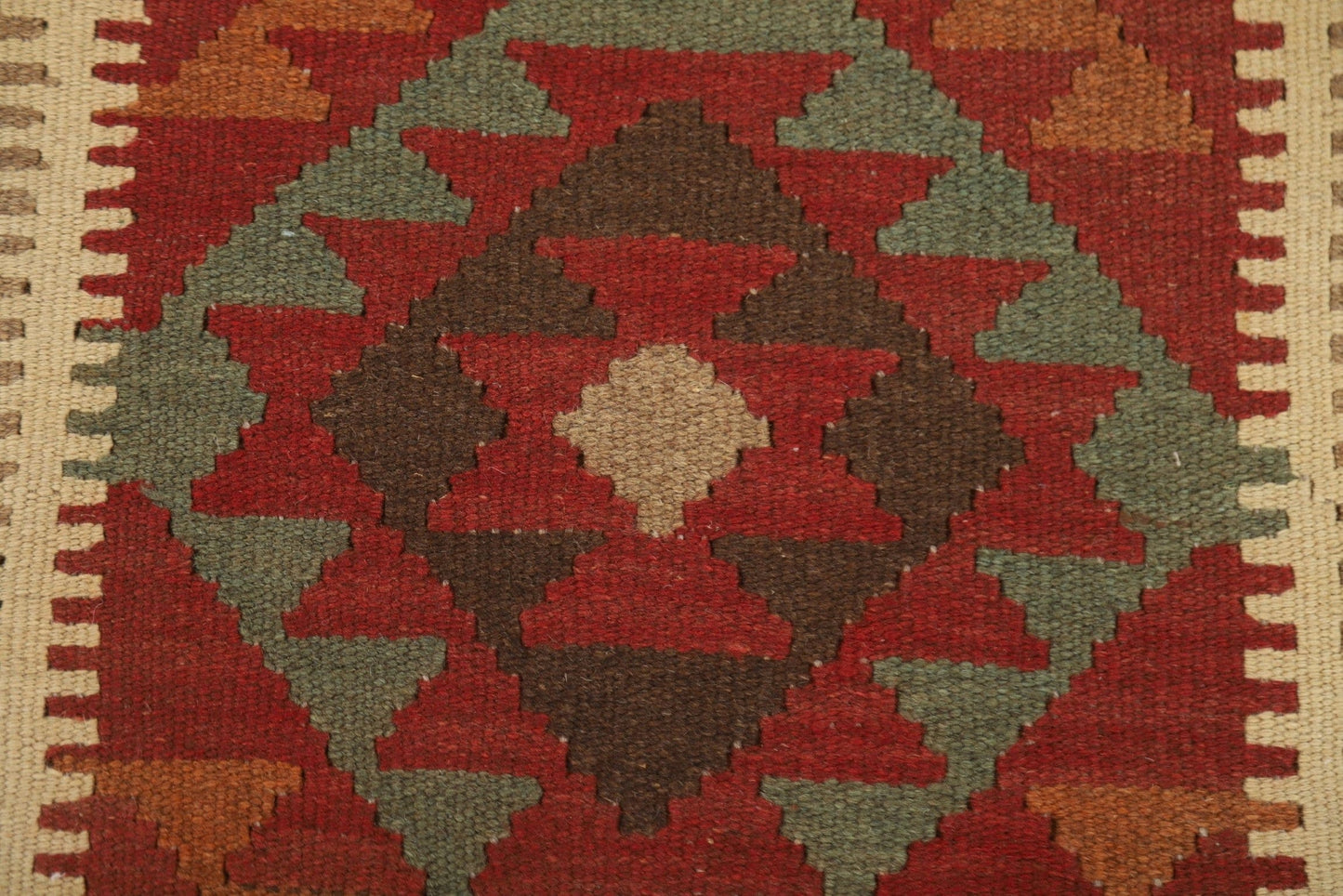 Geometric Kilim Oriental Runner Rug 2x6