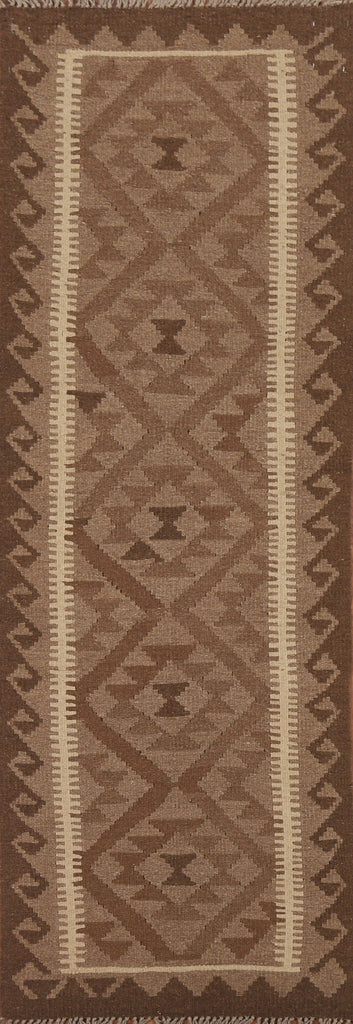 Geometric Kilim Runner Rug 2x7