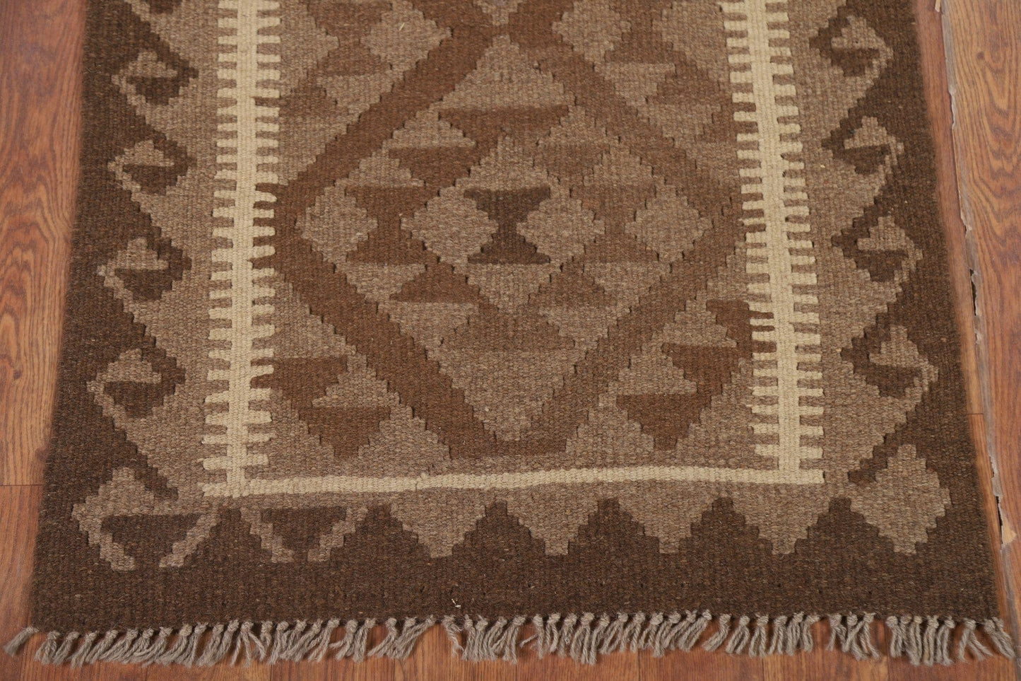 Geometric Kilim Runner Rug 2x7