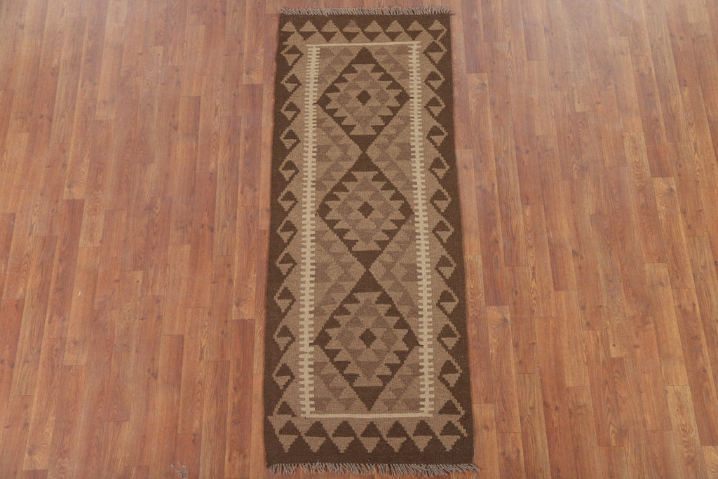 Geometric Kilim Oriental Runner Rug 2x6