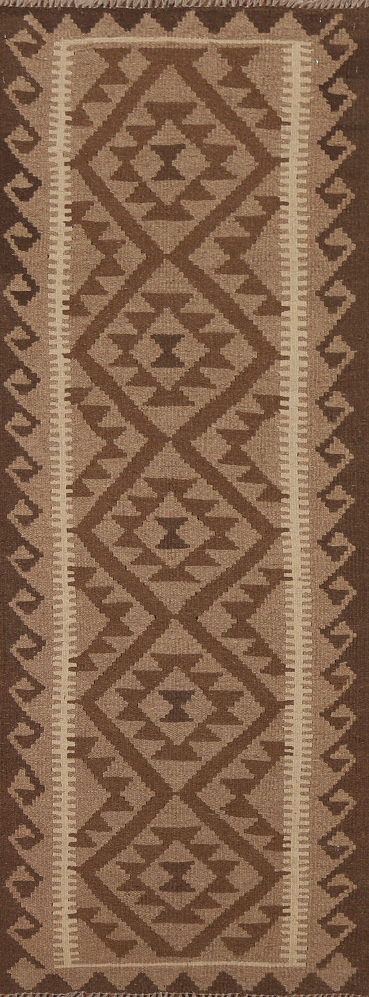 Geometric Kilim Oriental Runner Rug 2x6