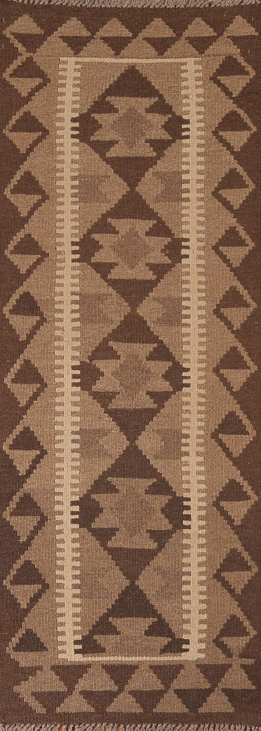 Geometric Kilim Oriental Runner Rug 2x6